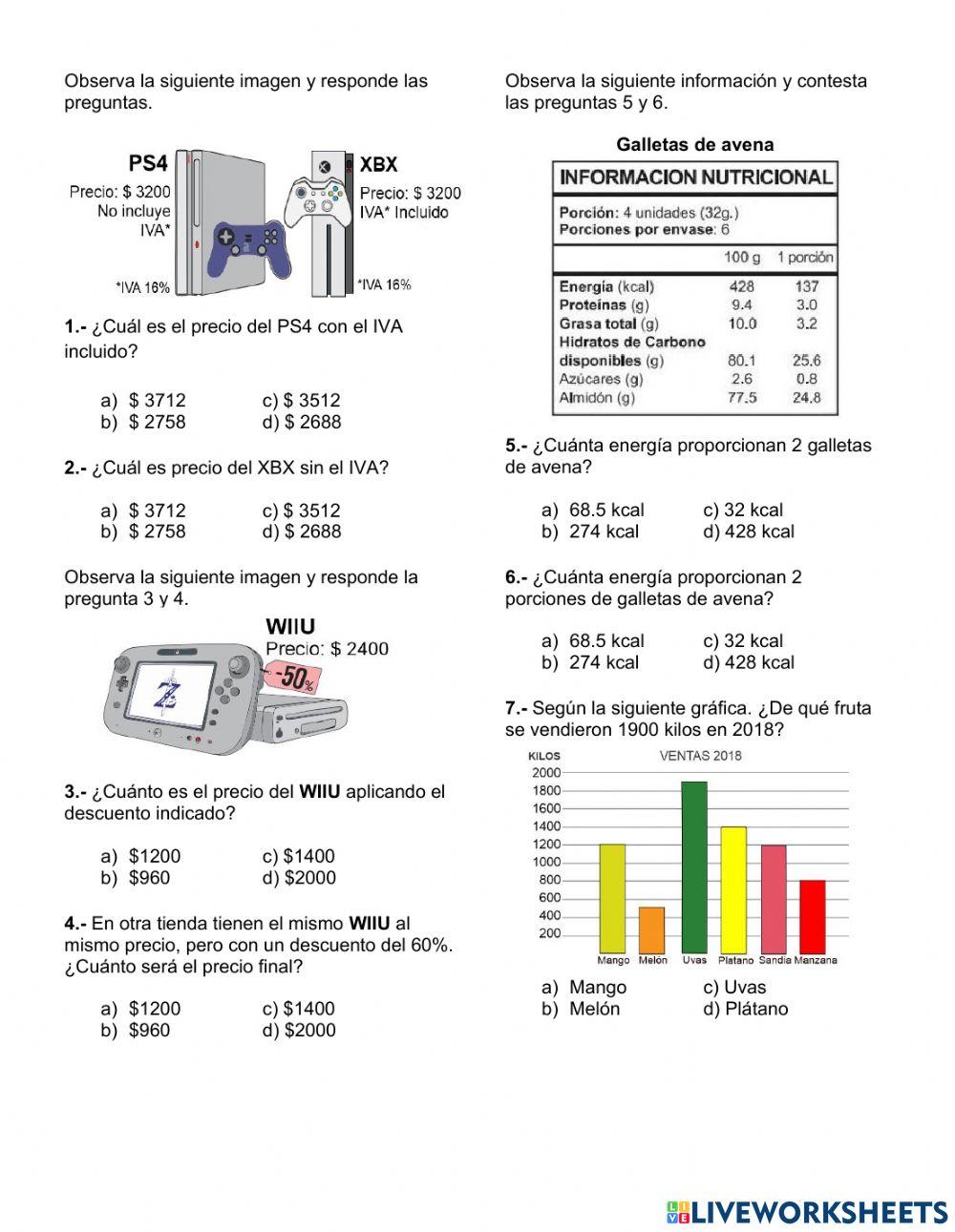 Evaluación segundo trimestre 6° matemáticas