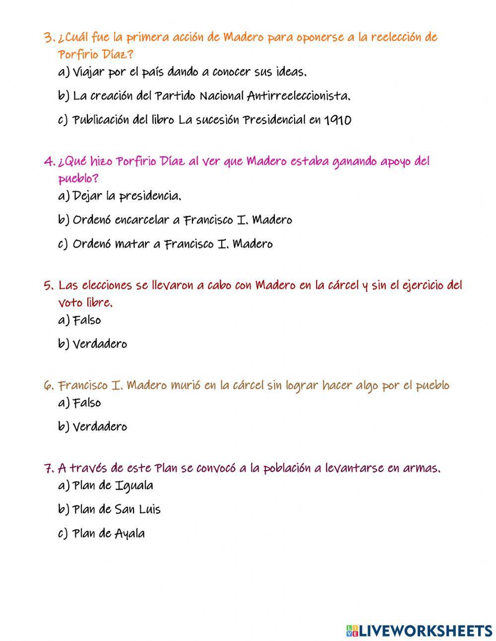 El inicio de la Revolución Mexicana