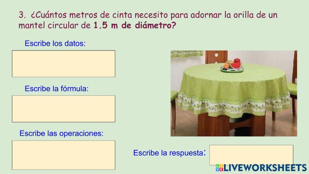 Perímetro del círculo