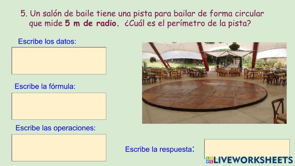 Perímetro del círculo