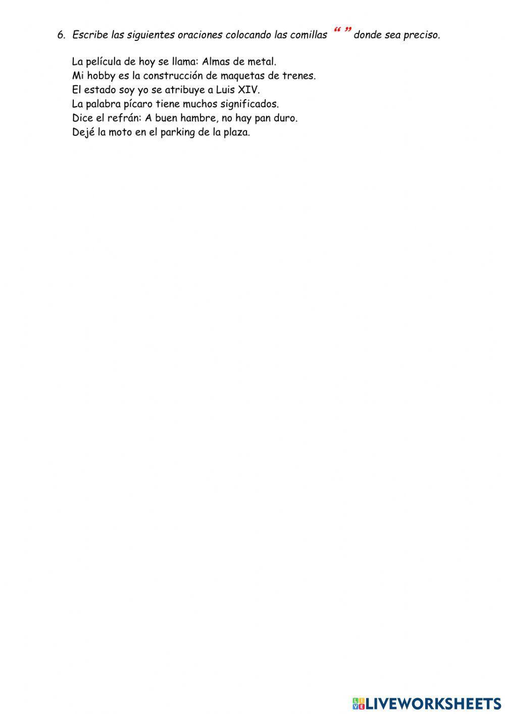 Signos de puntuación