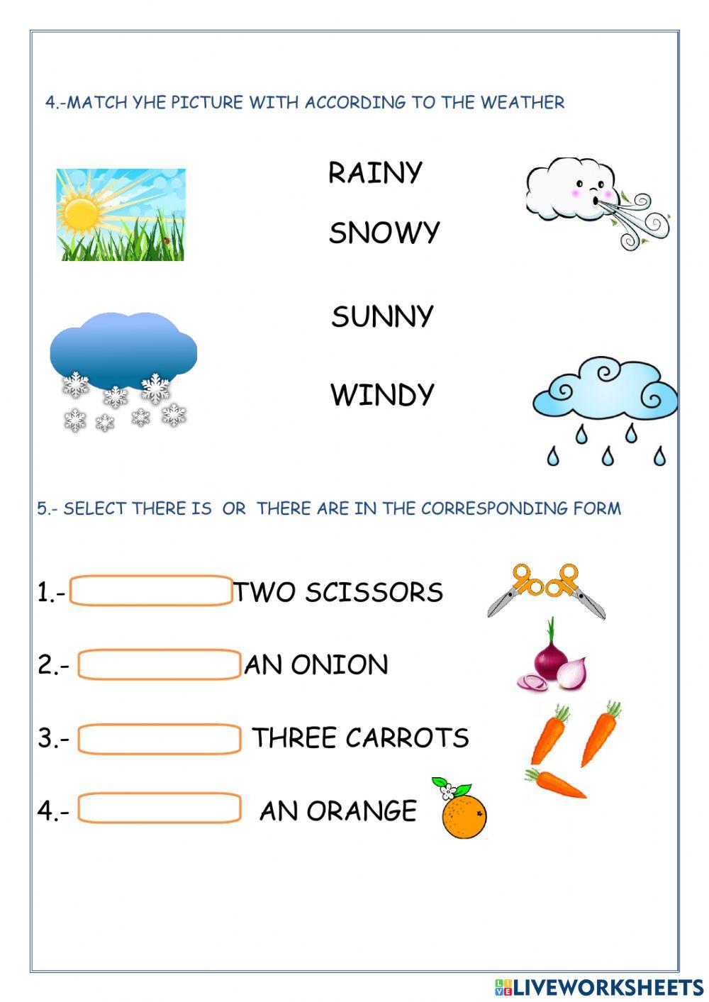 Examen del 2º quimestre de inglès
