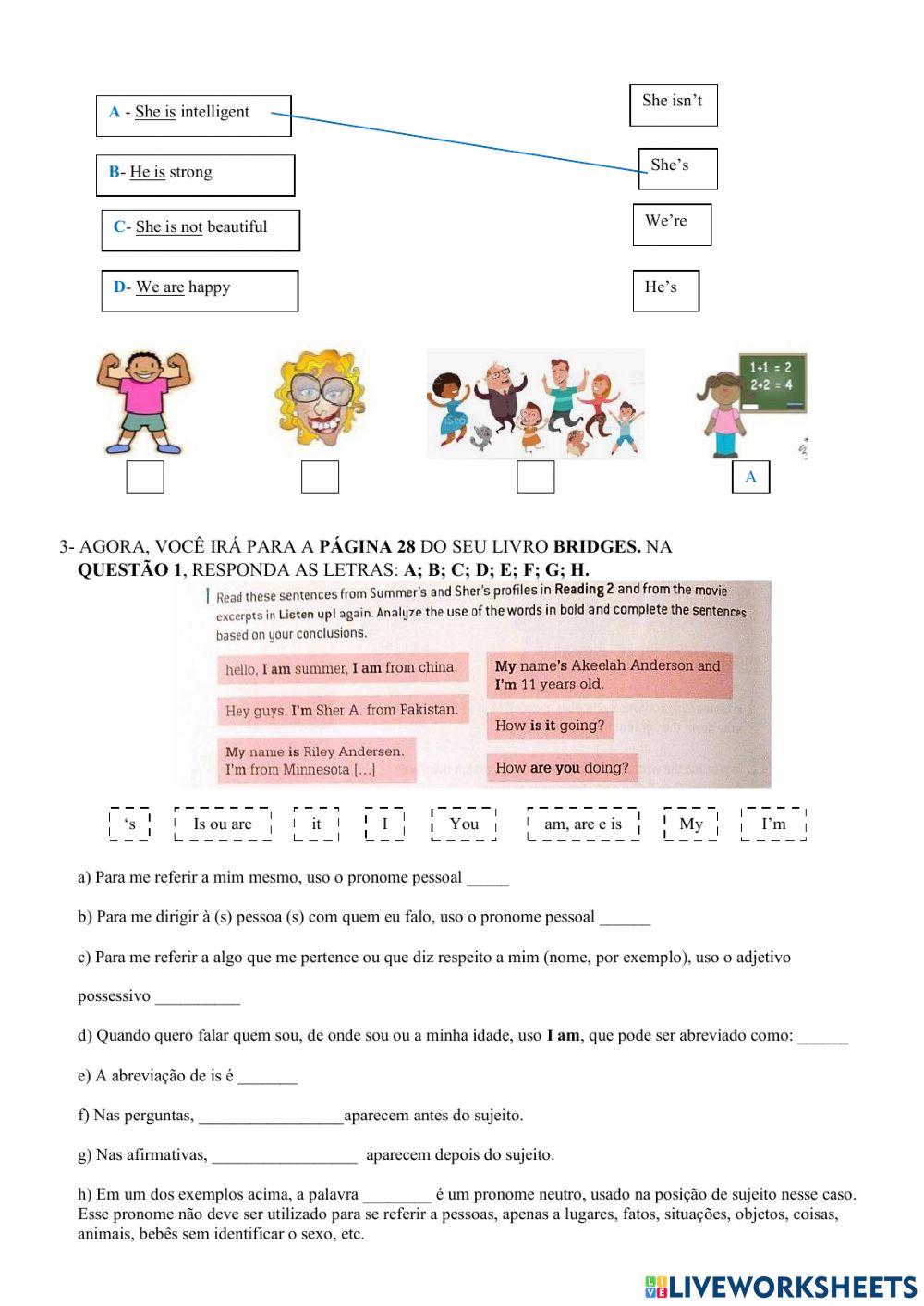 6° ano - INGLÊS - SEMANA 6