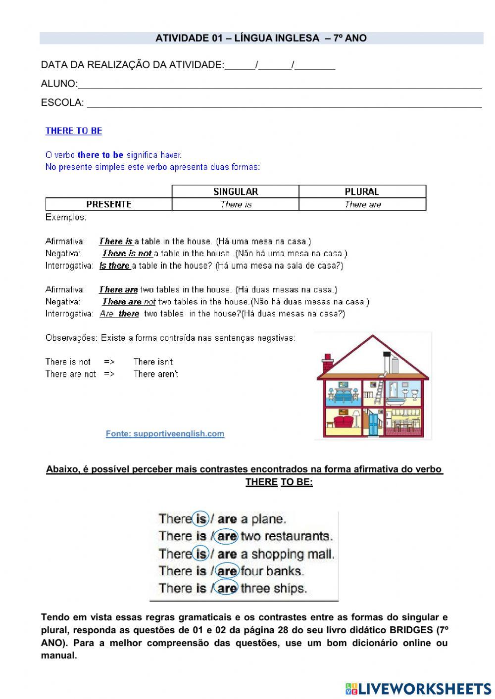 7° ano - INGLÊS - SEMANA 6