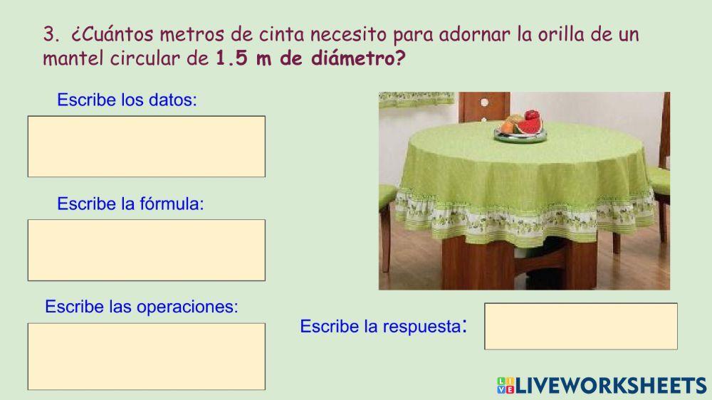 Perímetro del círculo