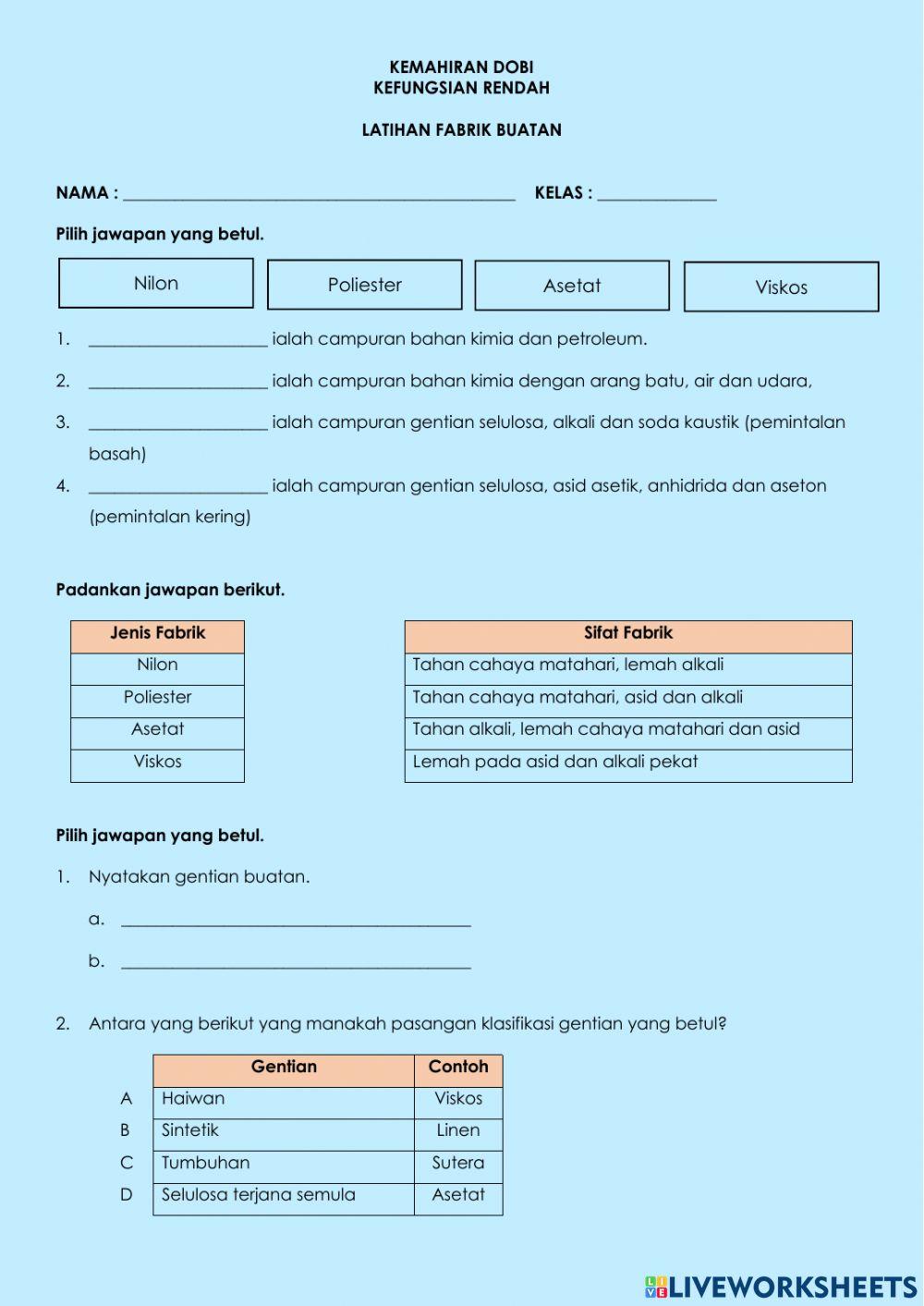 2.3 Mengenal jenis fabrik