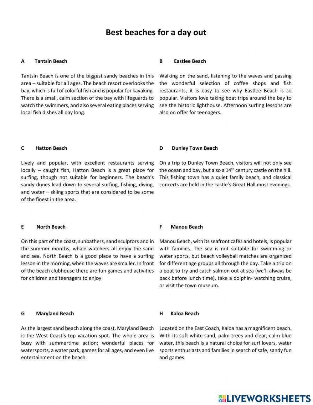 2nd PET Reading Mock