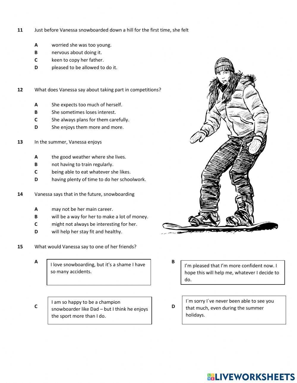 2nd PET Reading Mock