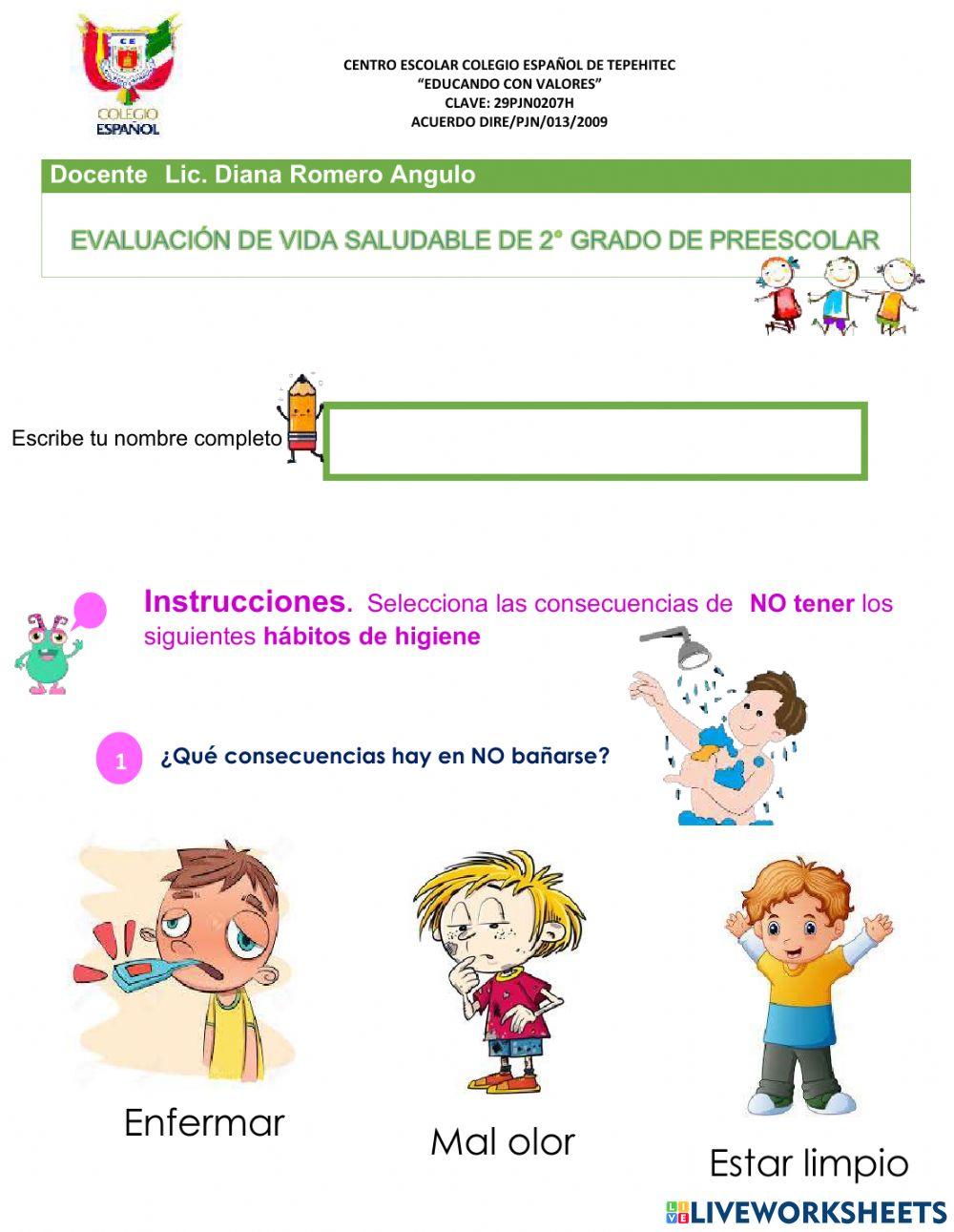 Evaluación de vida saludable