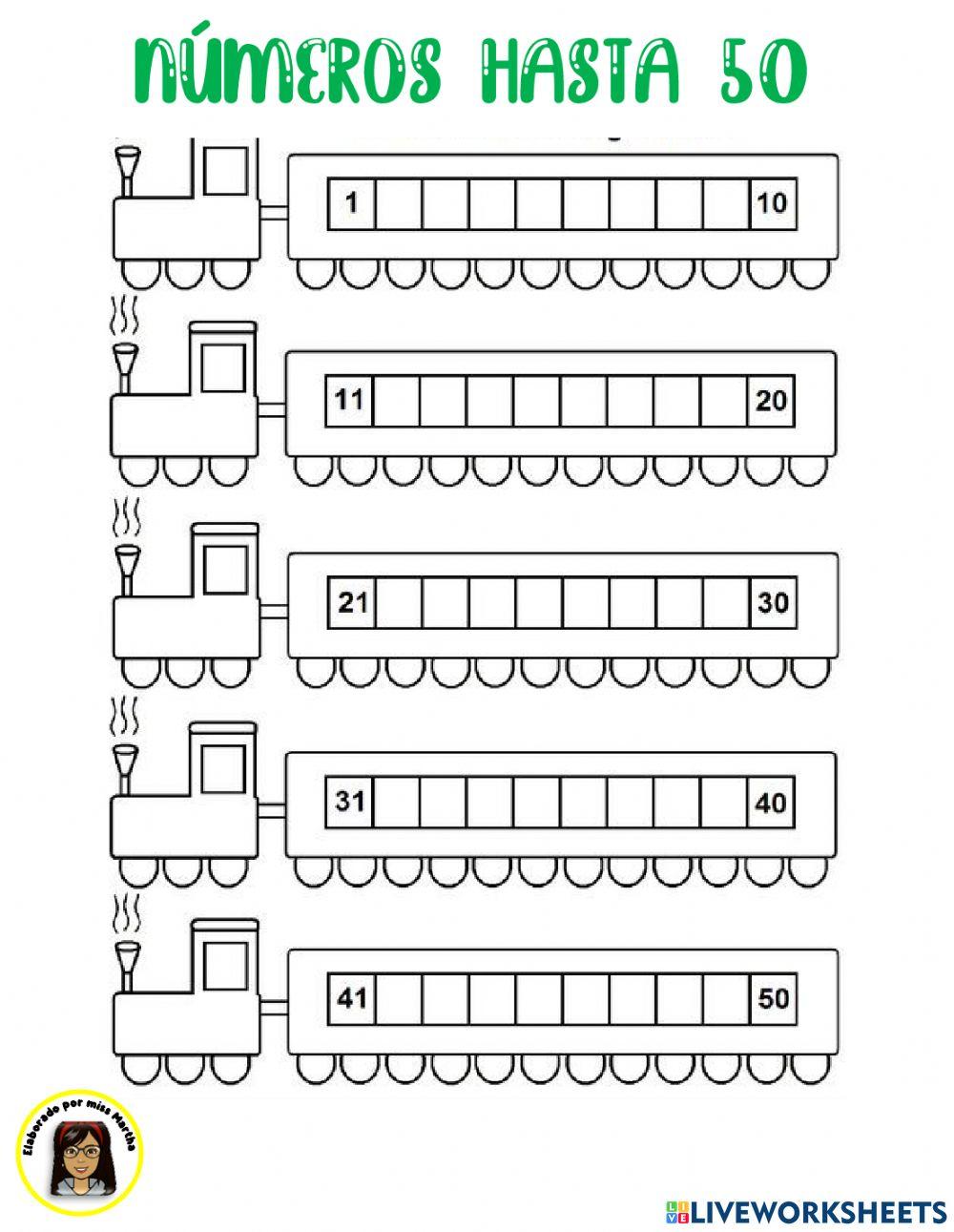 Los Número worksheet Live Worksheets