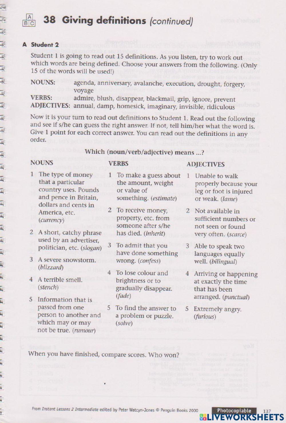 Giving Definitions-Student 2