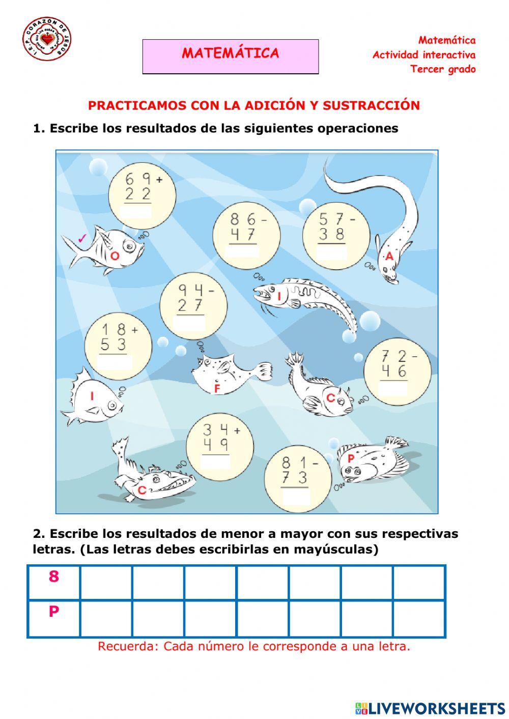 Adición y sustracción