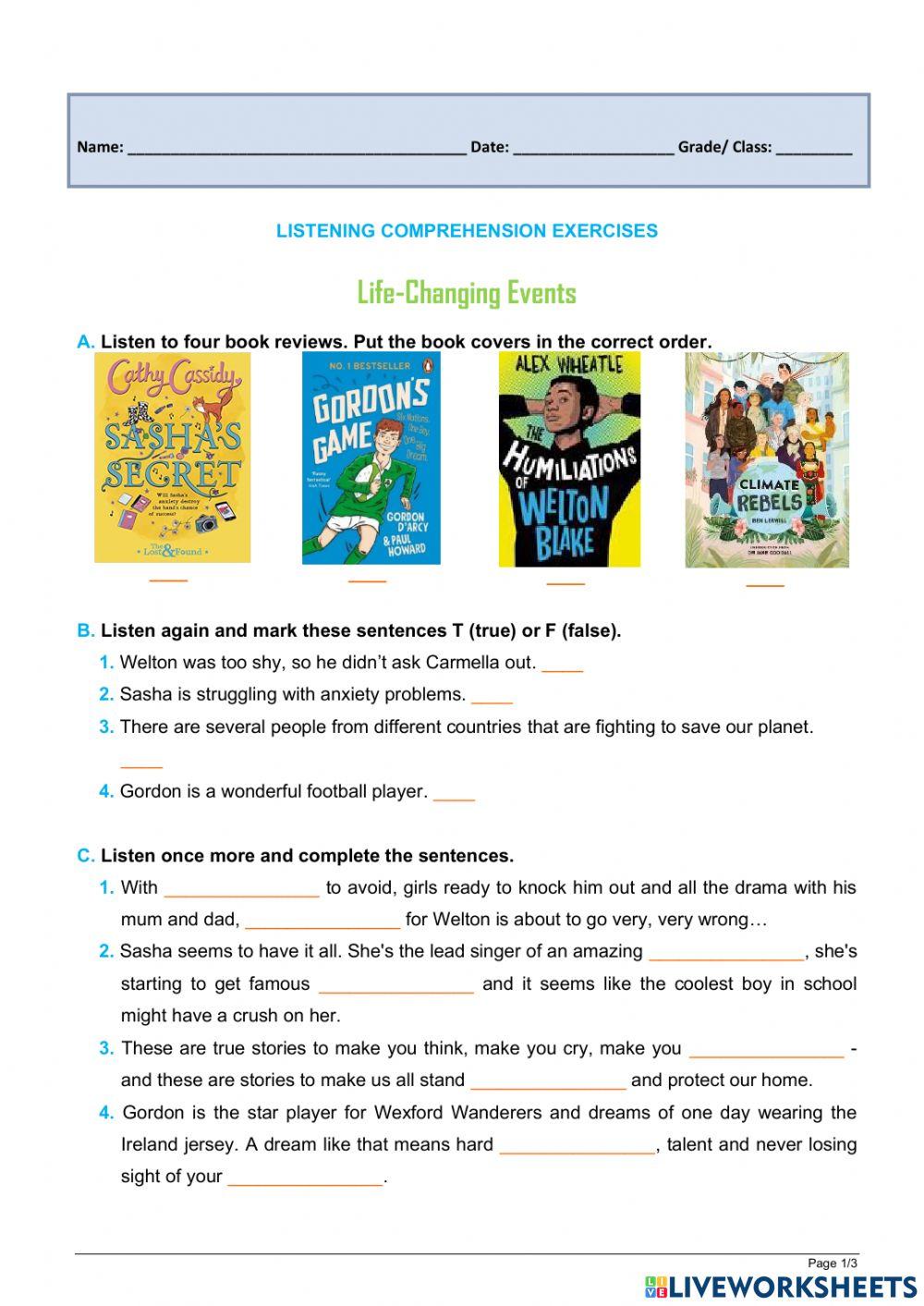 Amazing Reading Comprehension Exercises Wallpaper Illustration