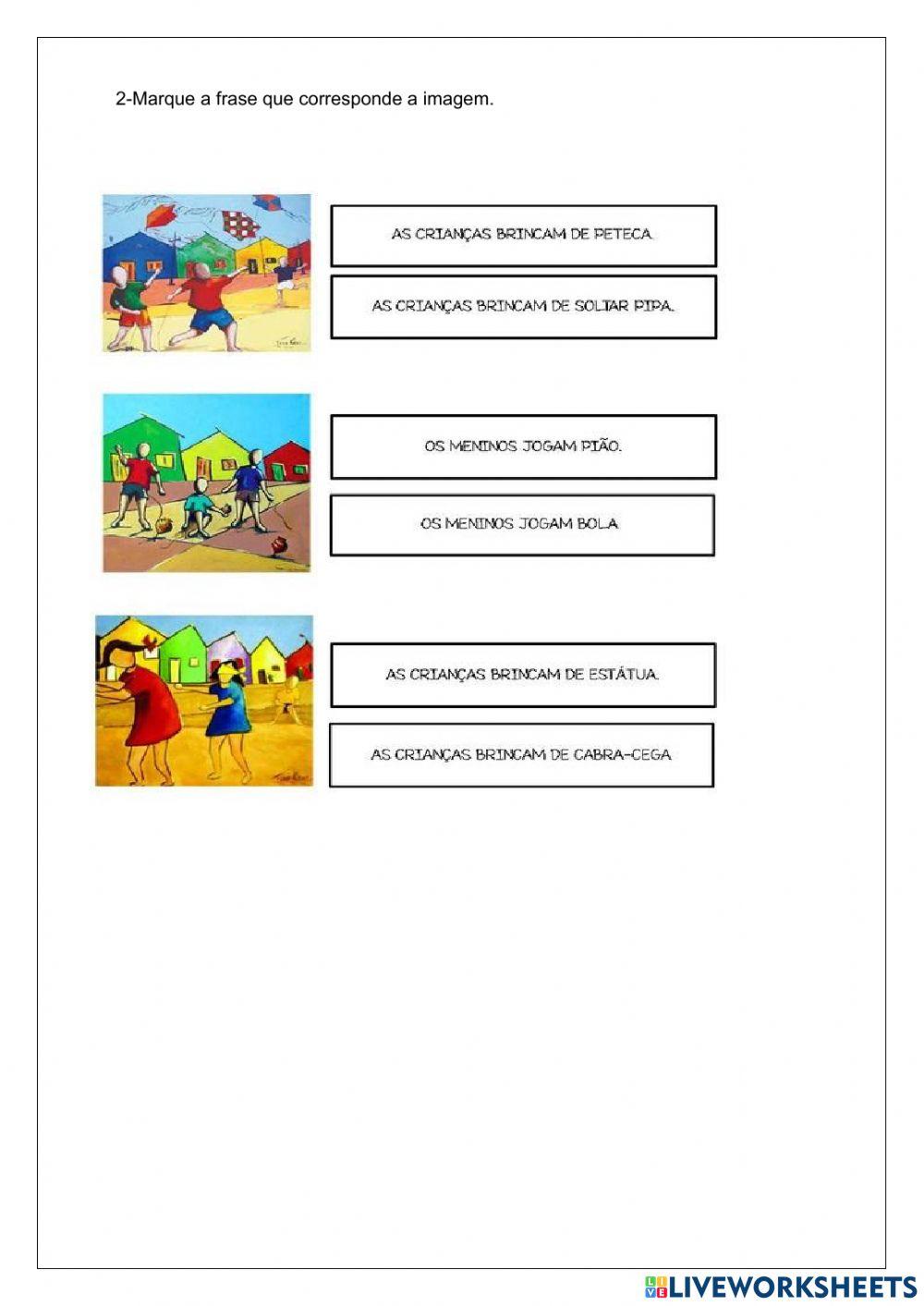 Atividade de educação fisica