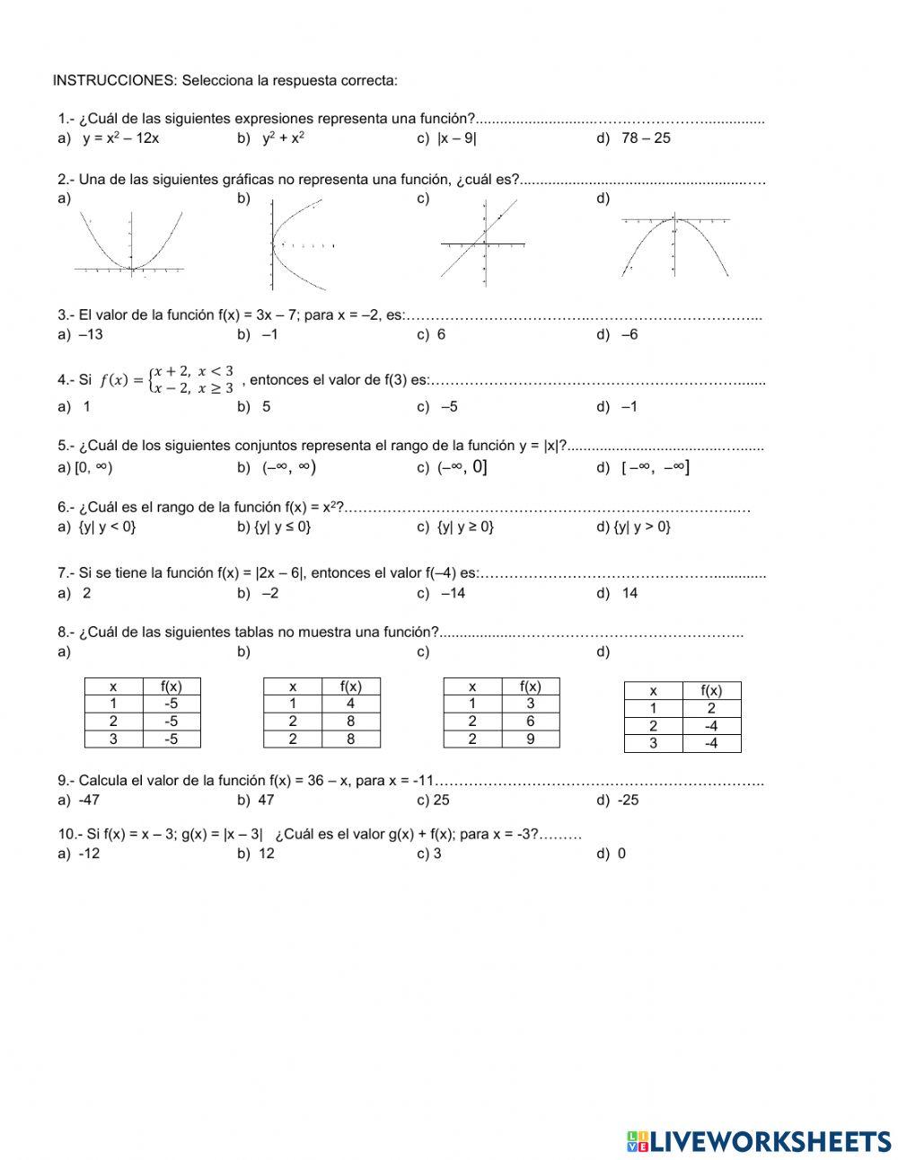 Examen 1 de cálculo