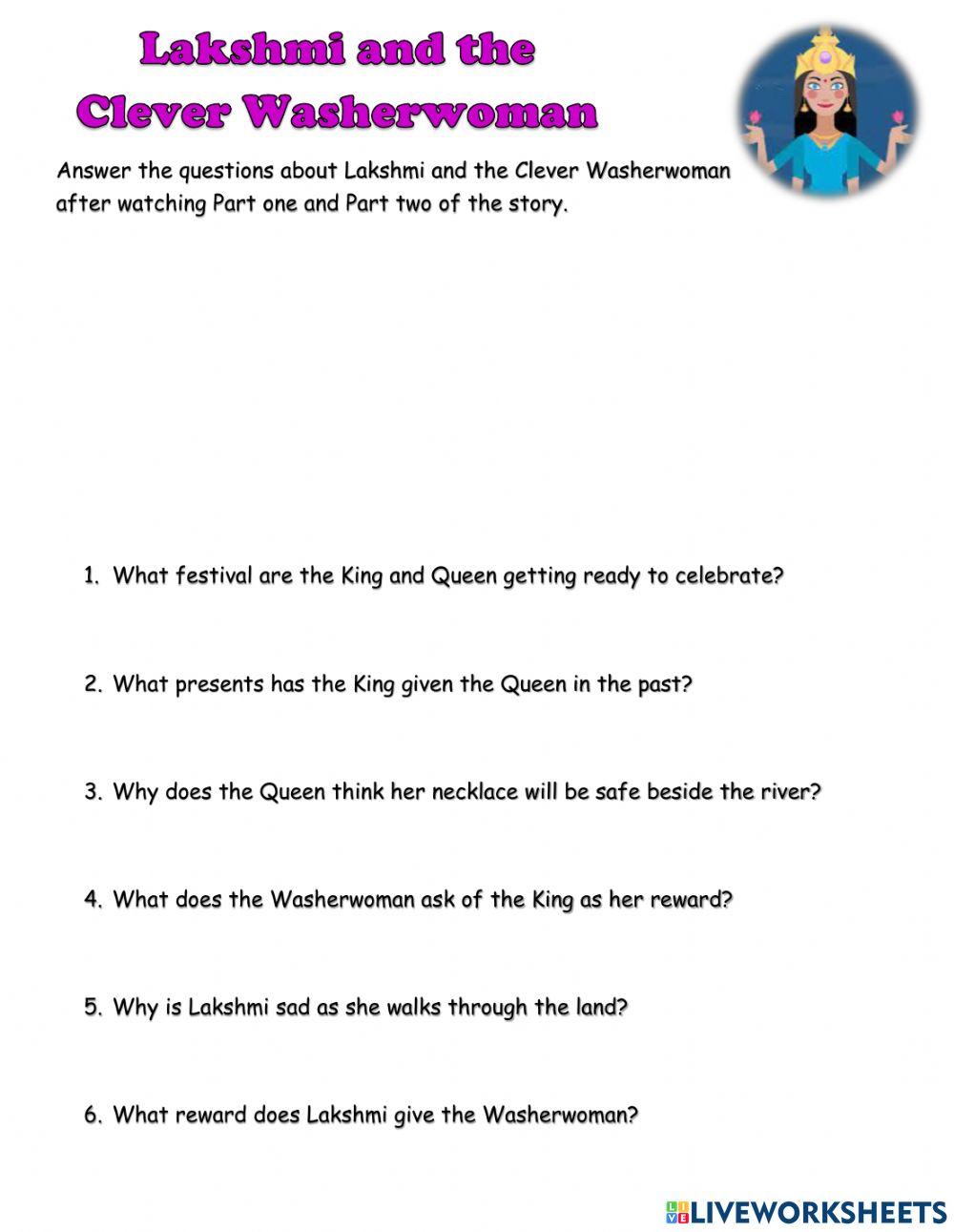 Lakshmi and the clever washerwoman
