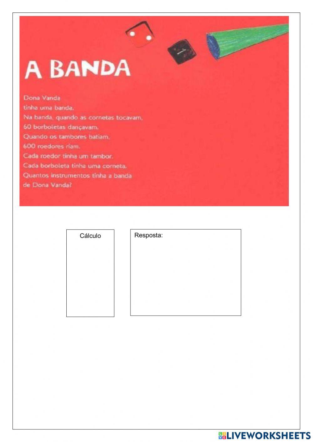 Matemática com poema