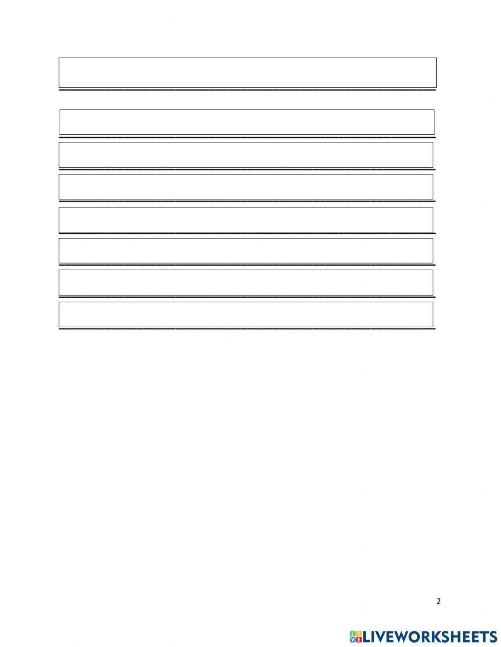 Creative Writing- Sequencing