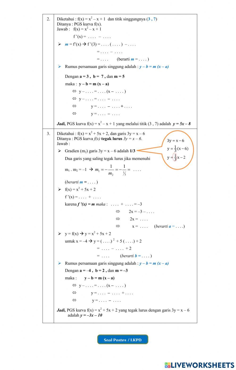 LKPD Penerapan Turunan