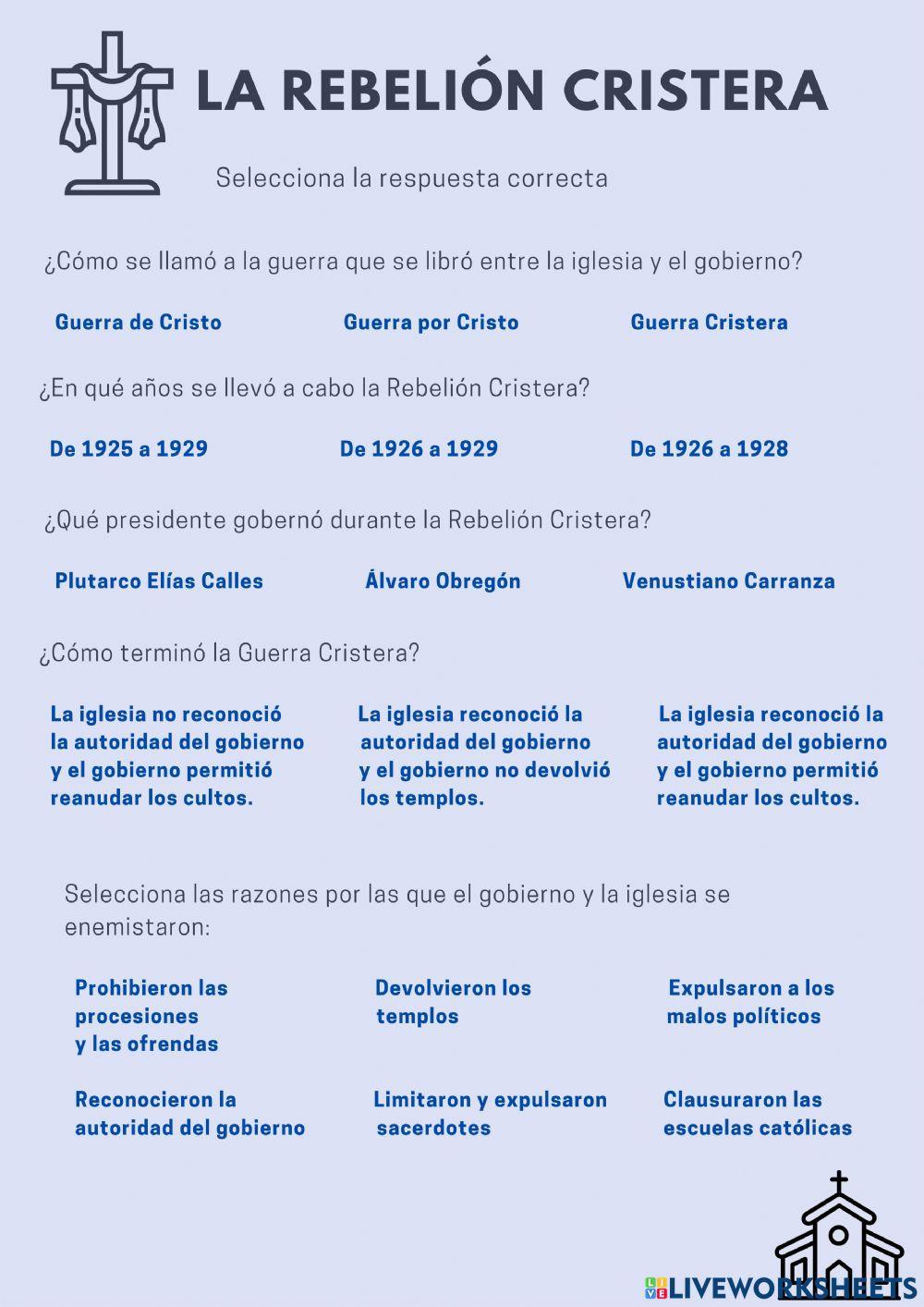 La Rebelión Cristera