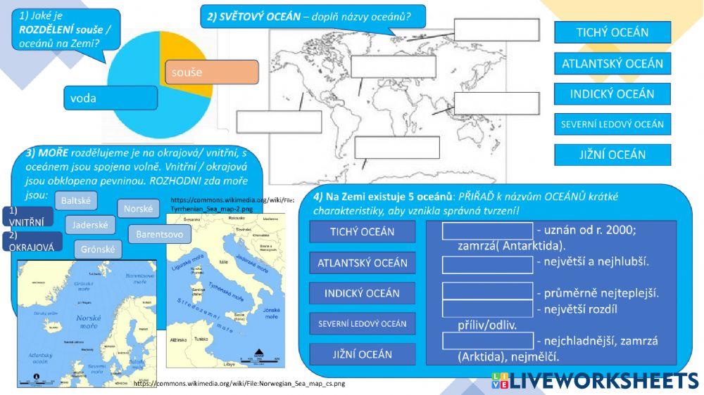 Světový oceán, pohyby oceánské vody
