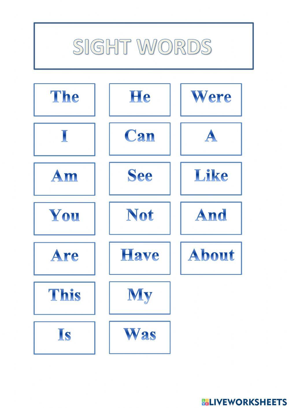 Sight Words