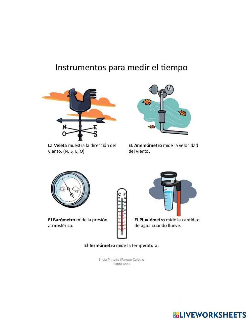 Instrumentos y su uso para medir el tiempo