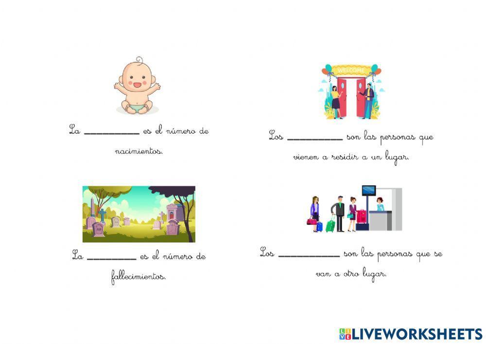 Ficha - la población