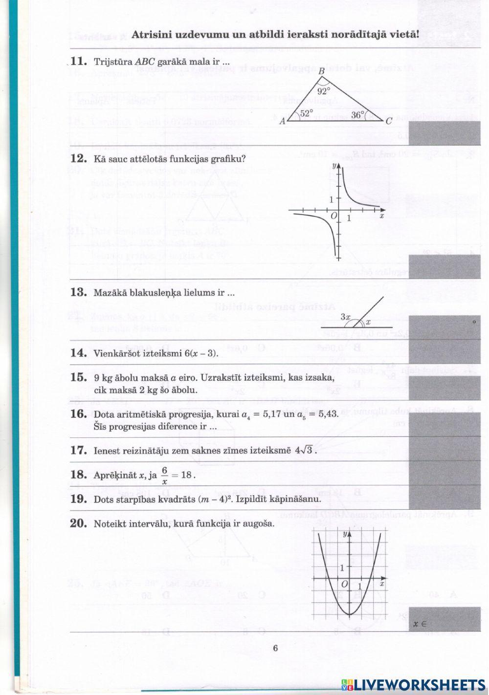 9.klase Tests