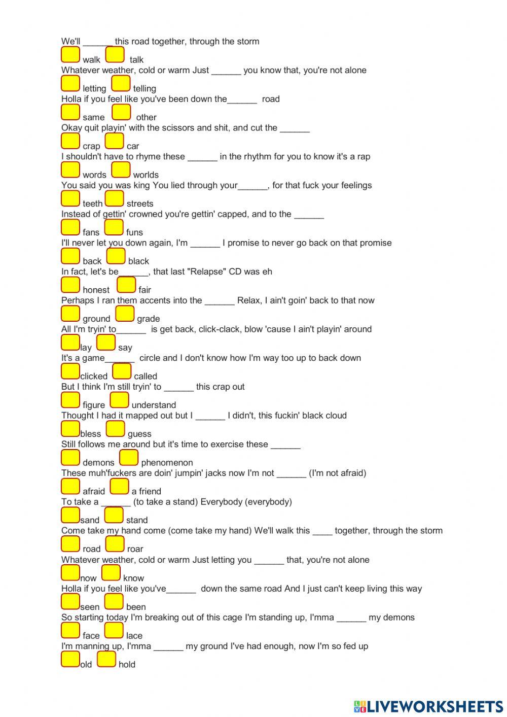 A song can teach you much