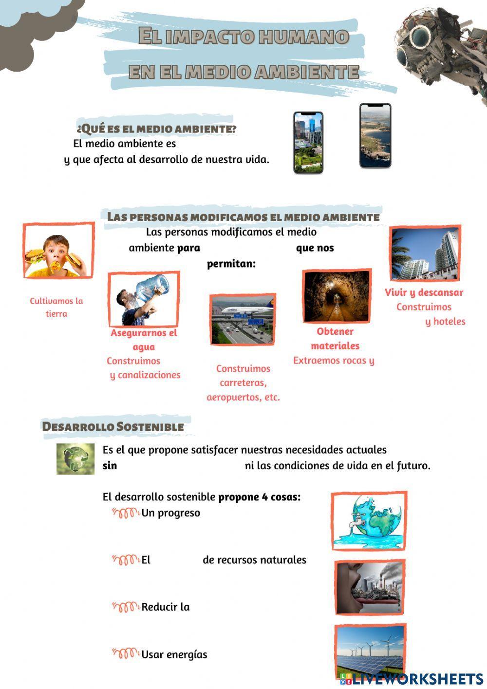 El impacto humano en el medio ambiente