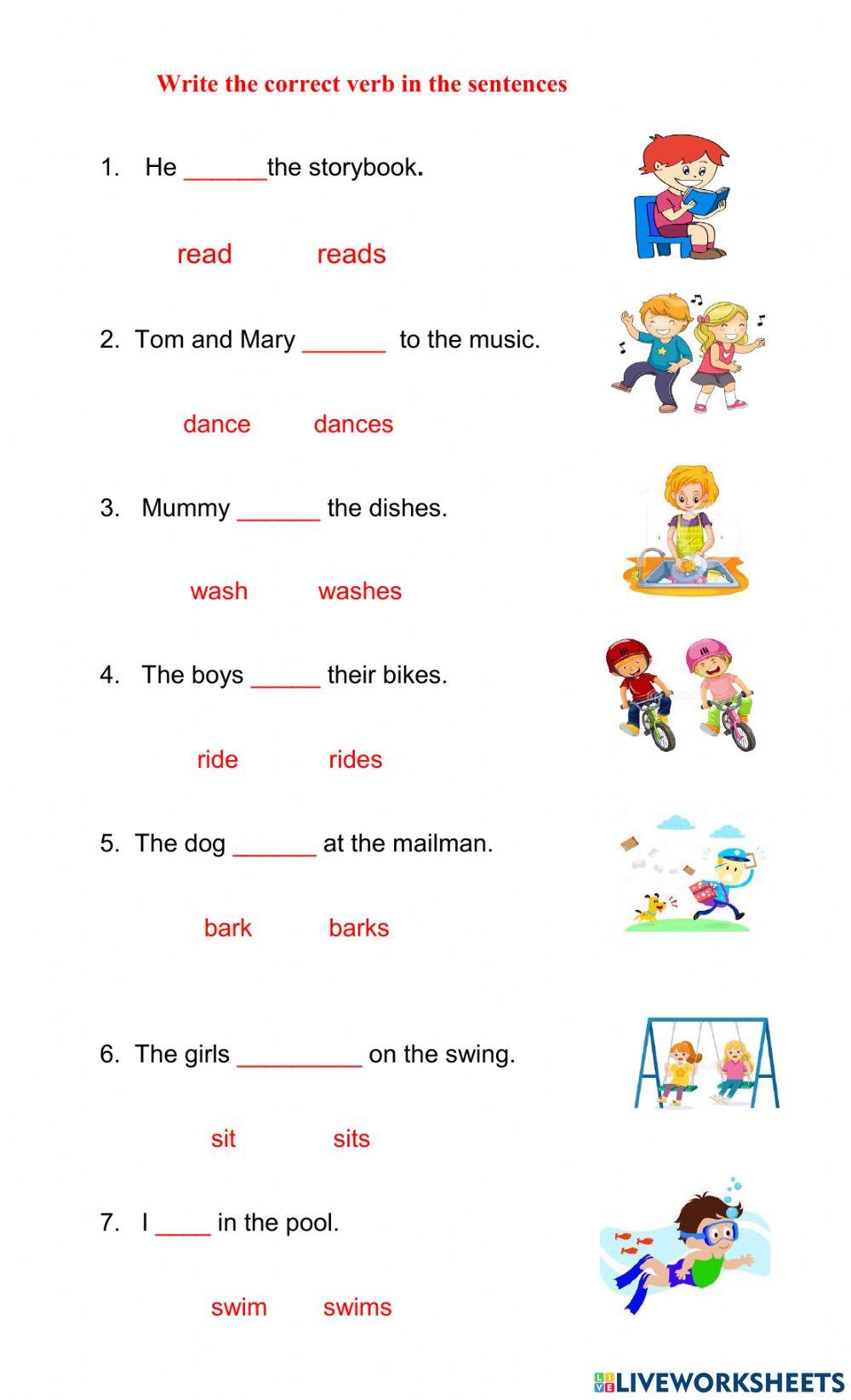 Singular and Plural Verbs