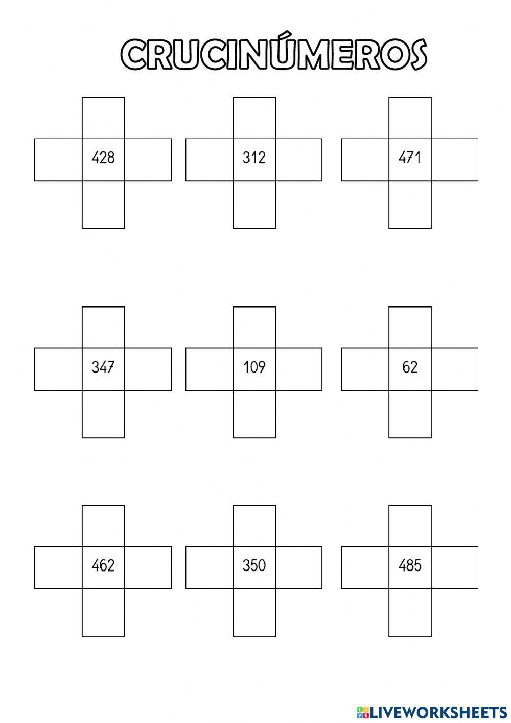 Crucinúmeros abn (0 - 500)