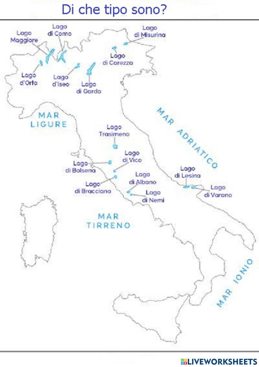 L'origine dei laghi italiani