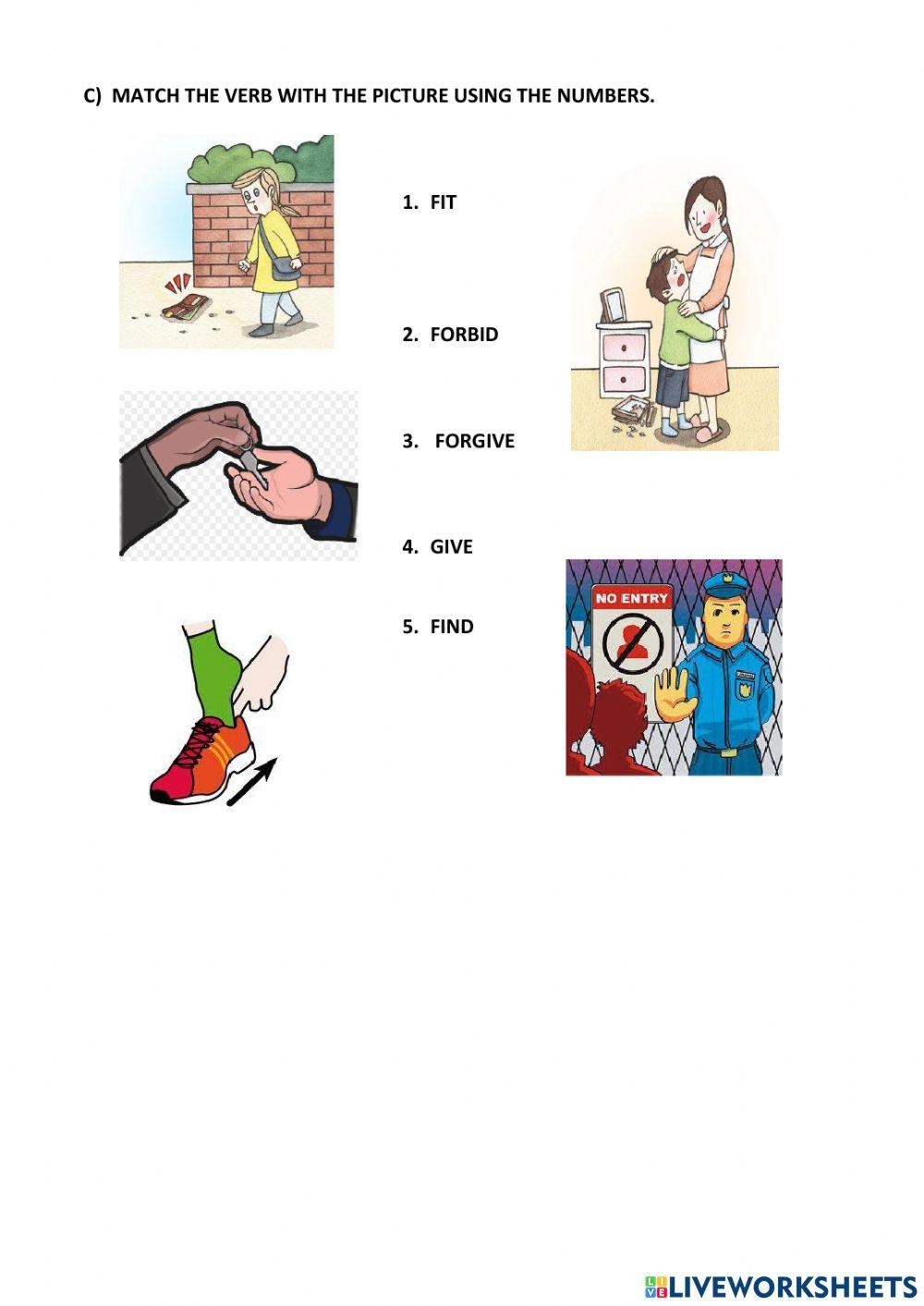 Irregular verbs test 31- 40