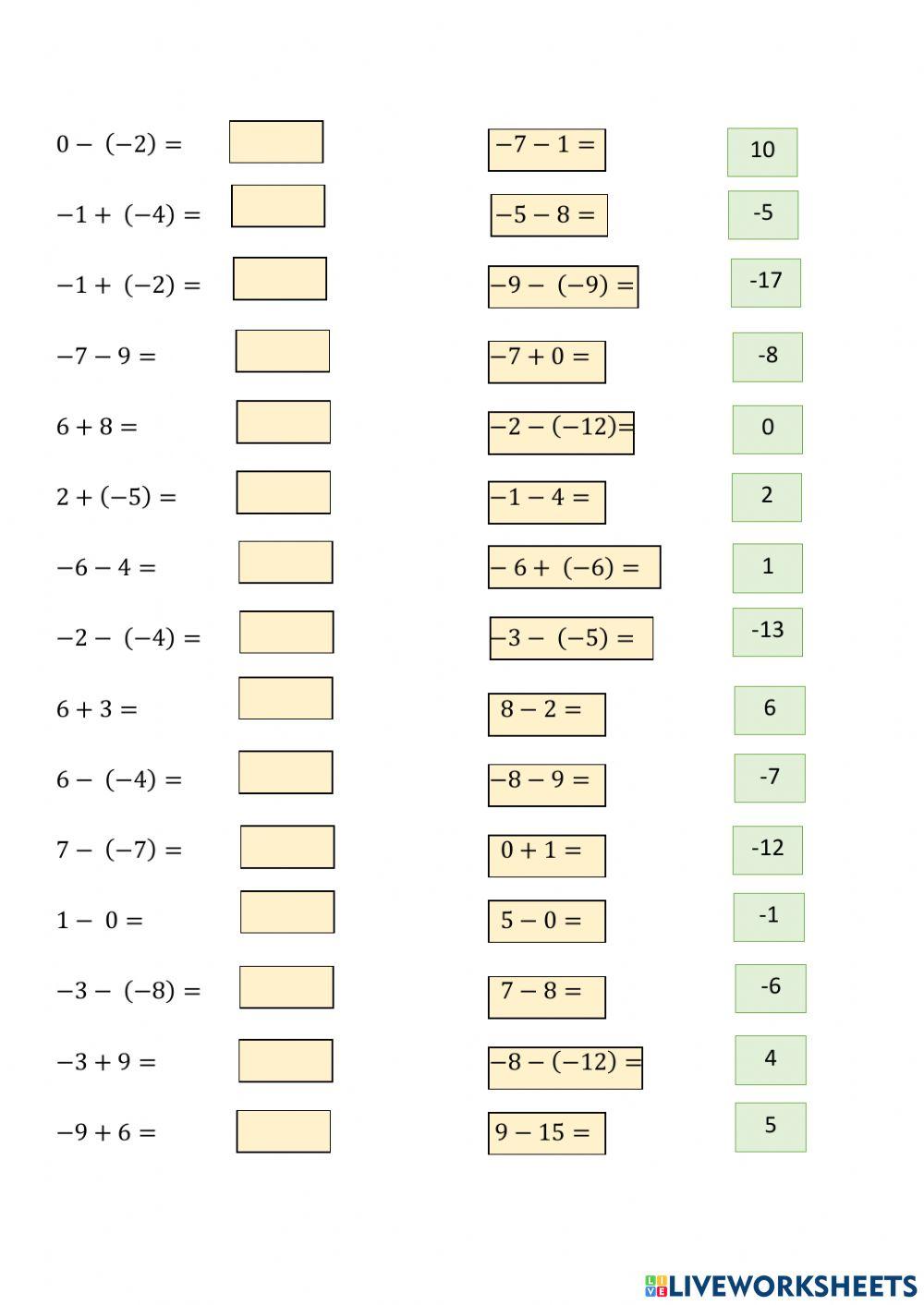 Sčítání celých čísel