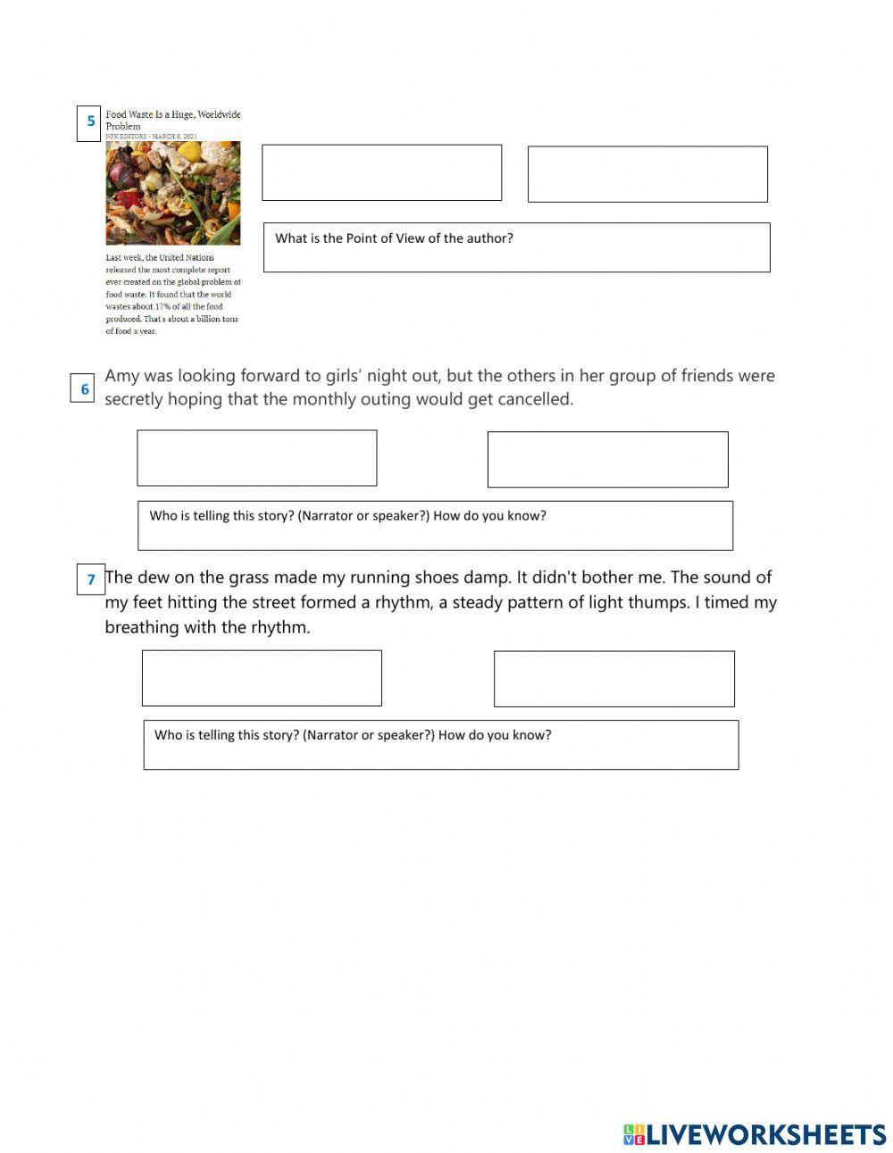 Point of View: Fiction vs Non-fiction