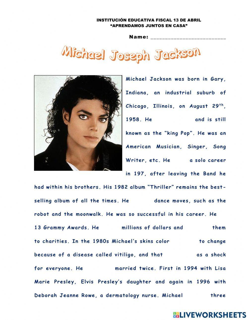 King of pop-s biography