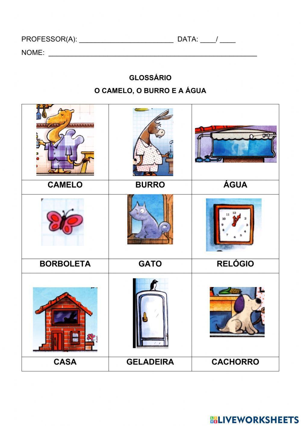 Glossário de Palavras