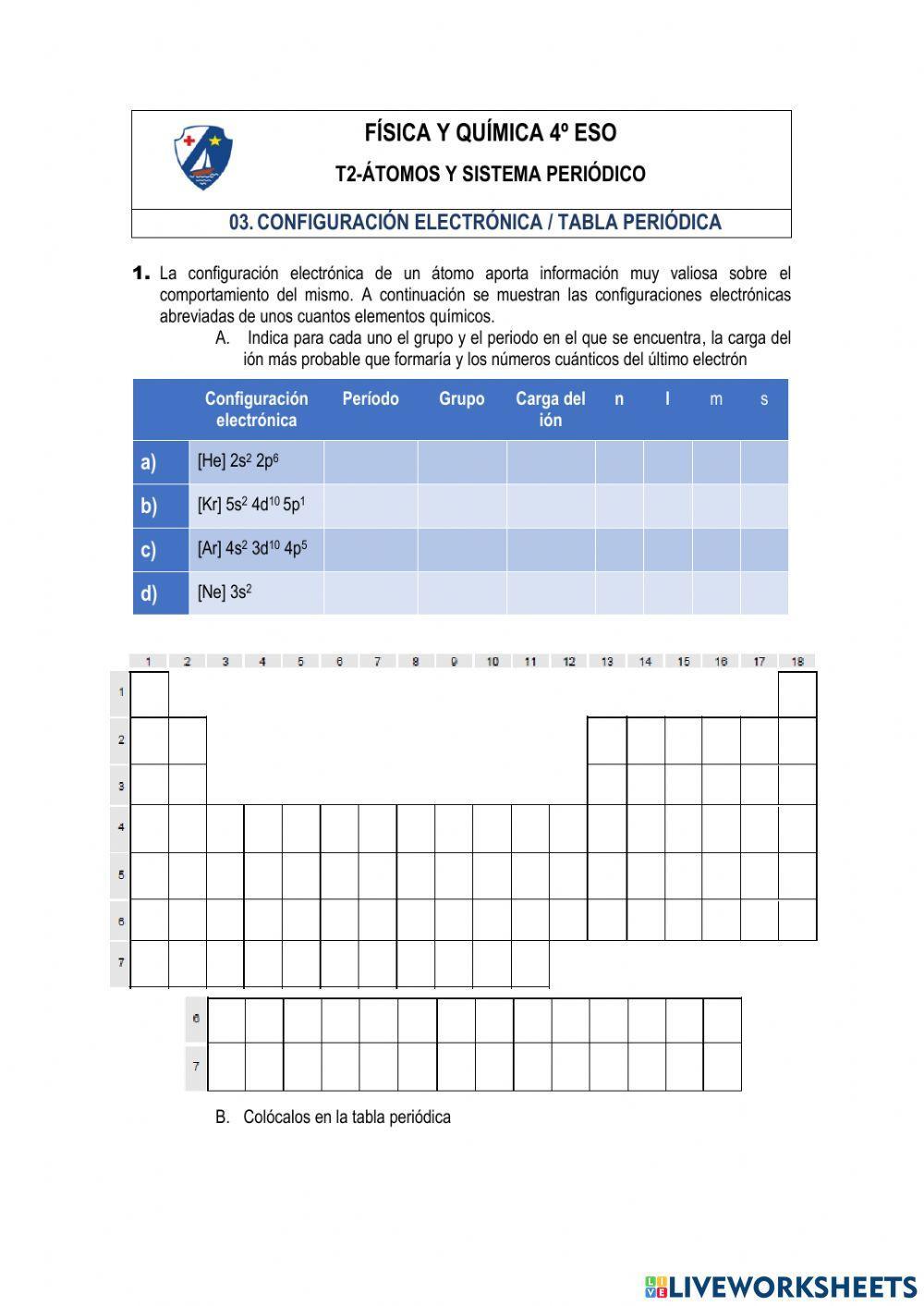 CONFIGURACIÓN E… | Free Interactive Worksheets | 806702, image size:1000x1413