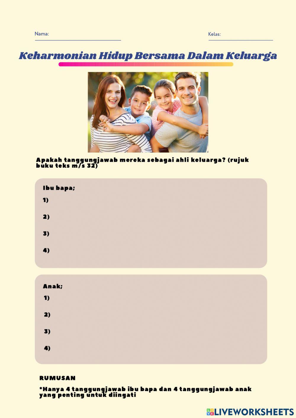 Tanggungjawab ibu bapa dan anak