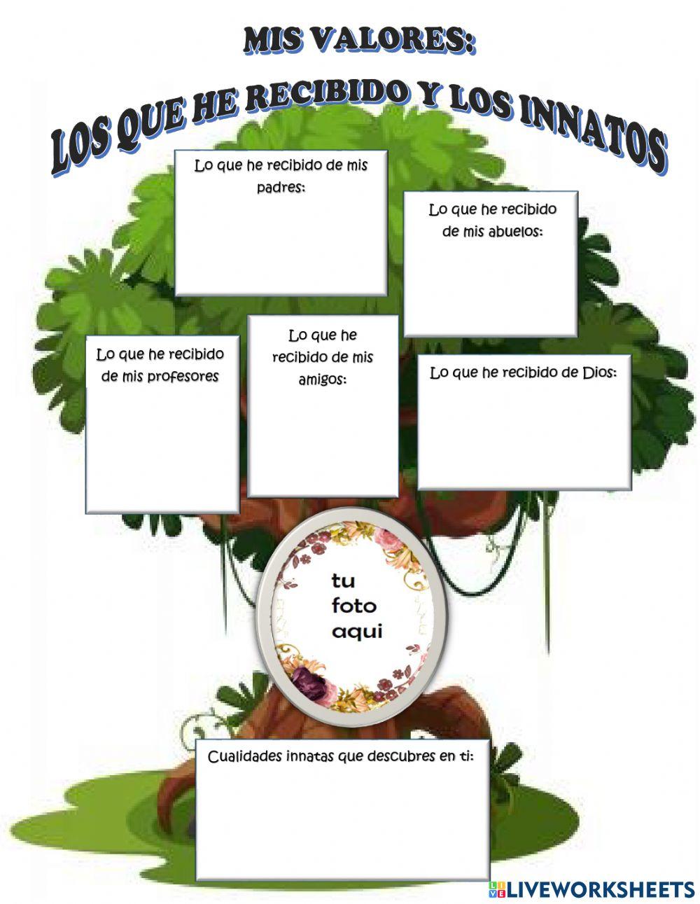 Mis valores: los que he recibido y los innatos