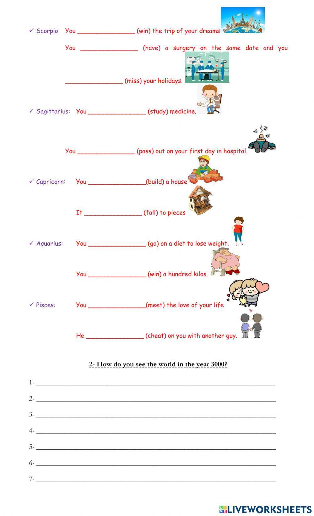 Future Will, Be going to and Simple Past