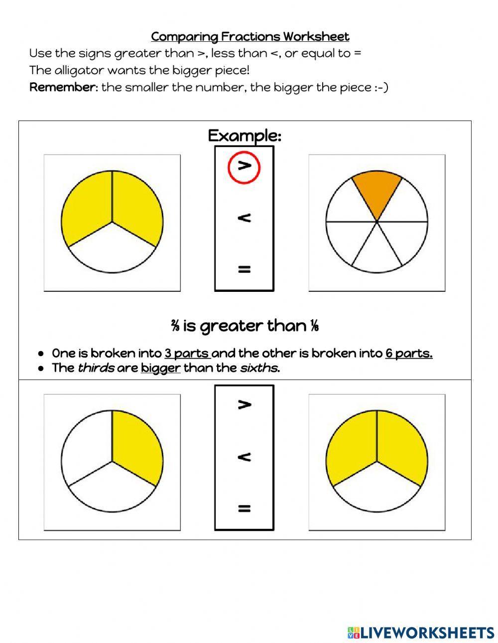 Comparing Fractions