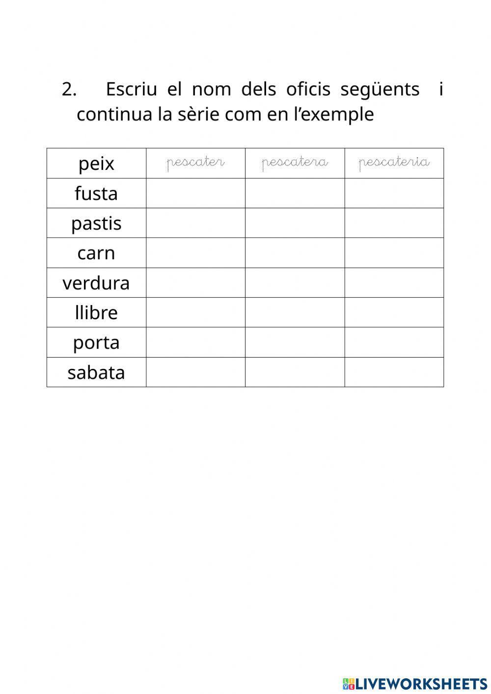 Prefixos i sufixos