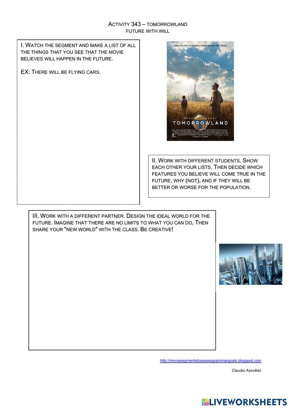 Tomorrowland movie segment