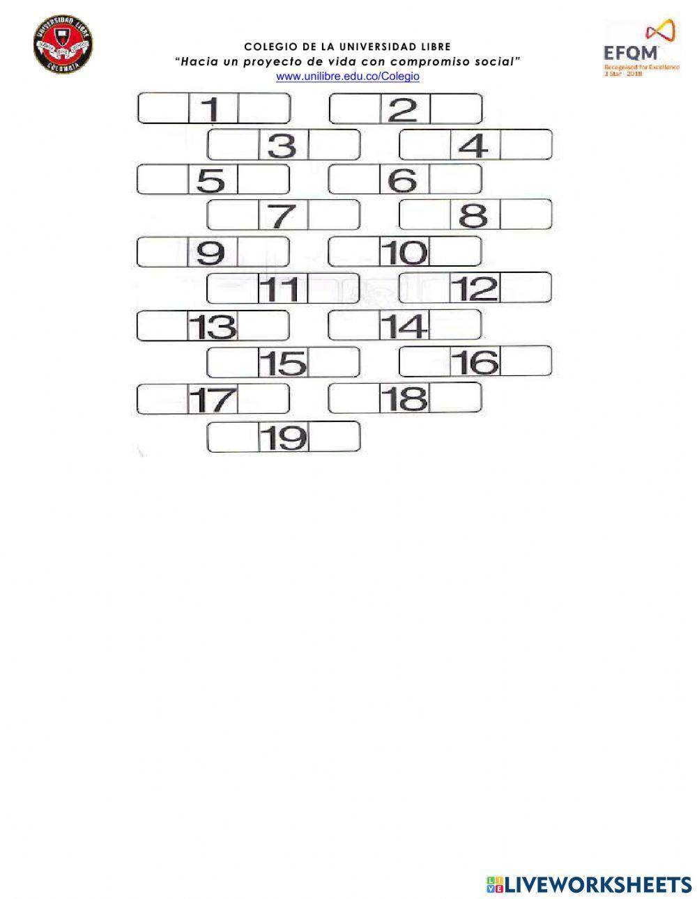 Secuencias hasta el número 20