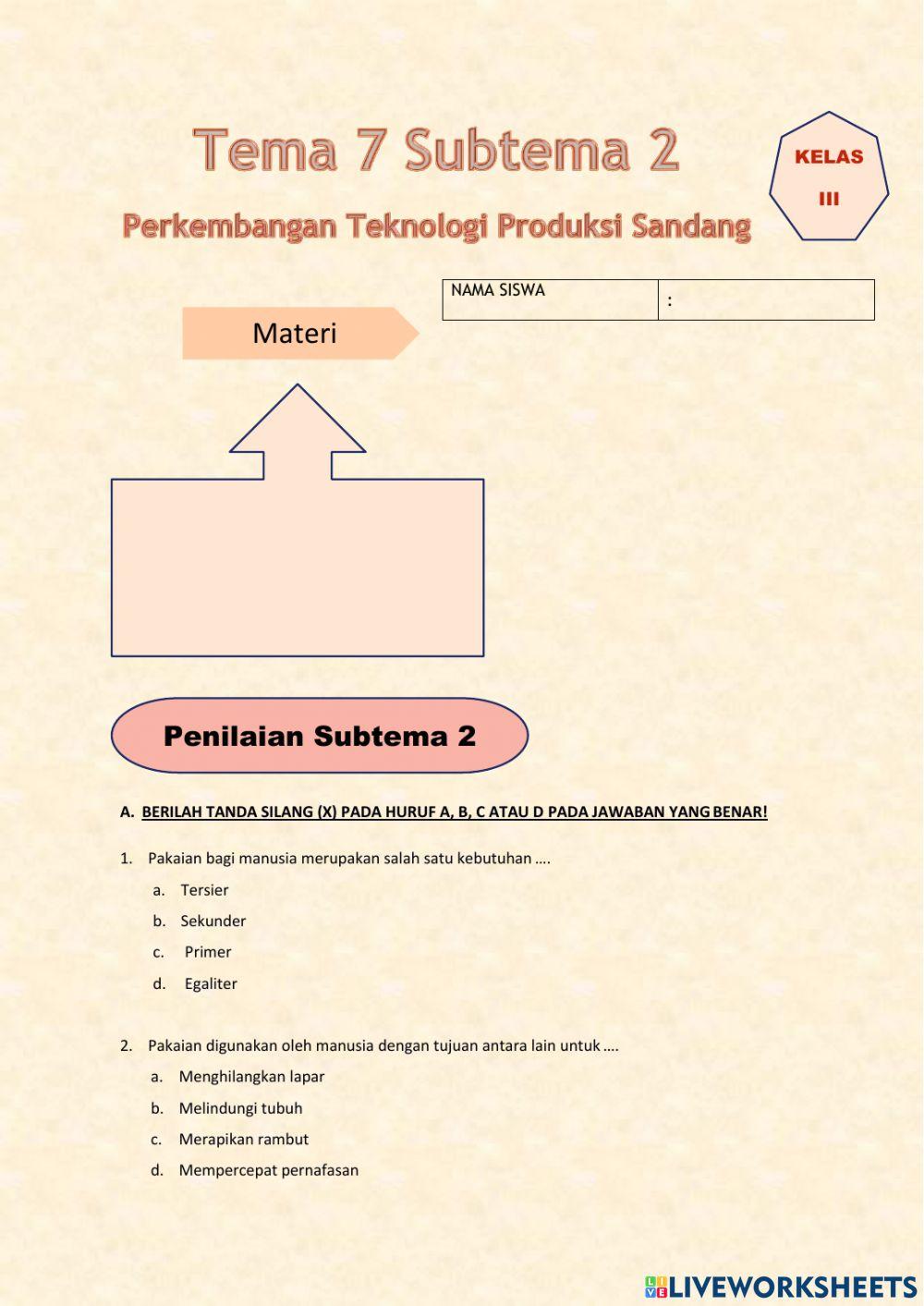 Tema 7 Subtema 3 kelas 3