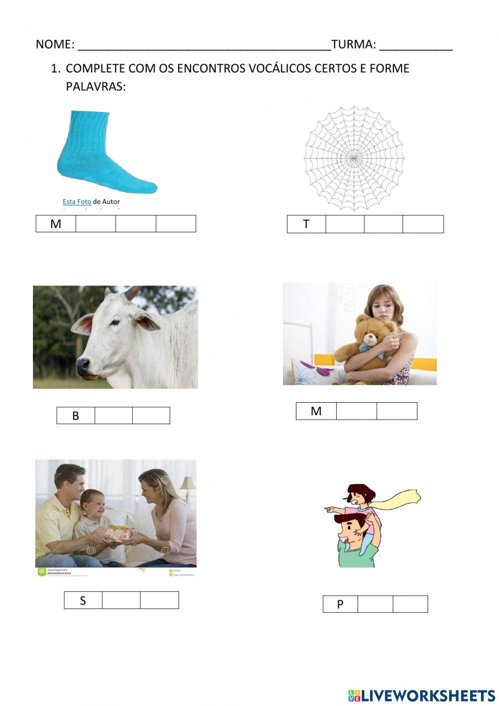 Encontros vocálicos