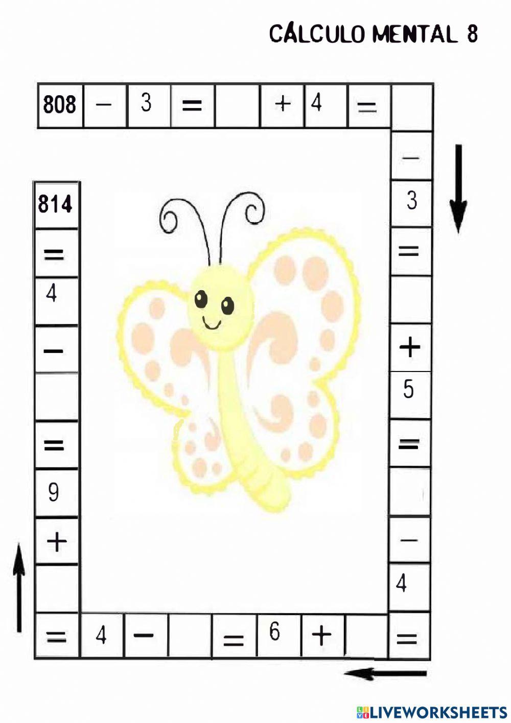 Cálculo mental 8